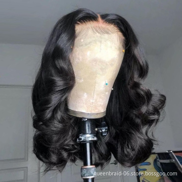 Body Wave Lace Front Wigs Human Hair 13X4Pre Plucked With Baby Hair Transparent lace Human Hair Wigs100% Unprocessed Brazilian H